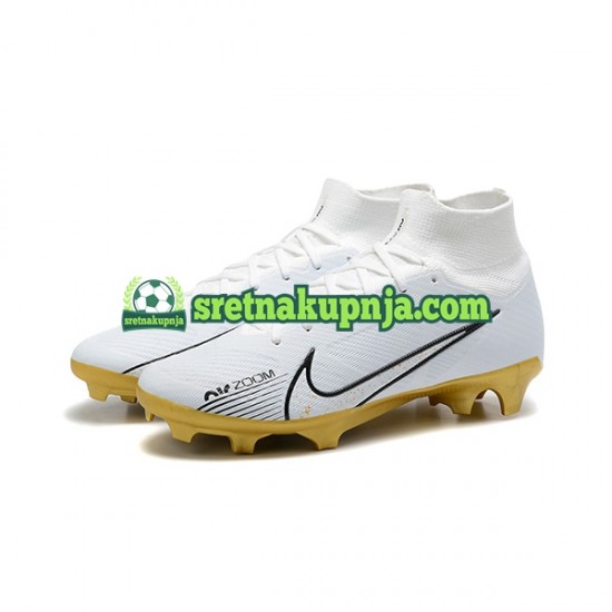 Nike Air Zoom Mercurial Superfly IX Elite FG Zlato Bijela Nogometne kopačke