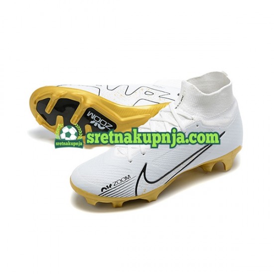 Nike Air Zoom Mercurial Superfly IX Elite FG Zlato Bijela Nogometne kopačke