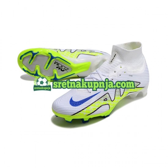 Nike Air Zoom Mercurial Superfly IX Elite FG Bijela zelena Nogometne kopačke