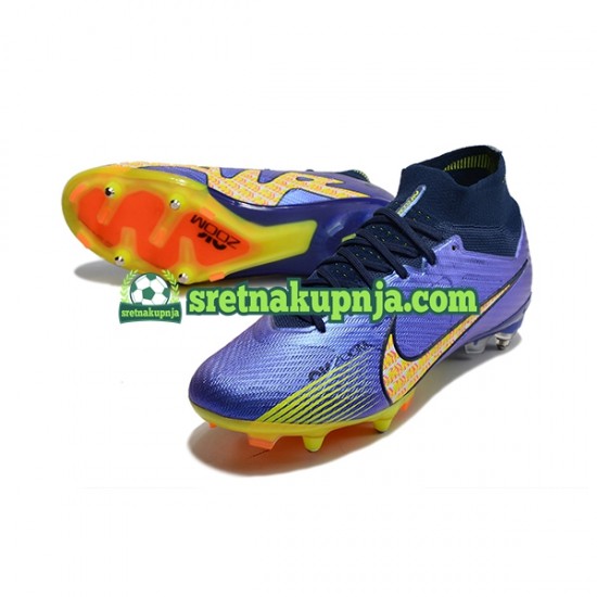 Nike Air Zoom Mercurial Superfly IX Elite SG Plava Žuta boja Nogometne kopačke