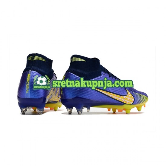 Nike Air Zoom Mercurial Superfly IX Elite SG Plava Žuta boja Nogometne kopačke