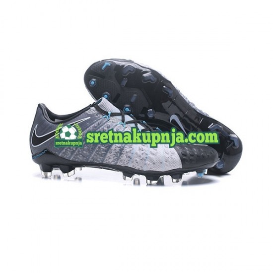 Nike HyperVenom Phantom III Elite FG Sivo Crno Nogometne kopačke