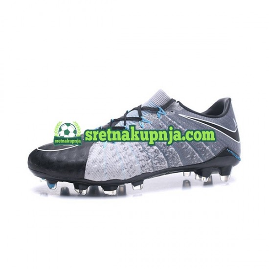 Nike HyperVenom Phantom III Elite FG Sivo Crno Nogometne kopačke
