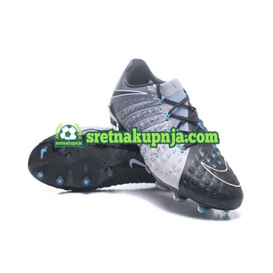 Nike HyperVenom Phantom III Elite FG Sivo Crno Nogometne kopačke