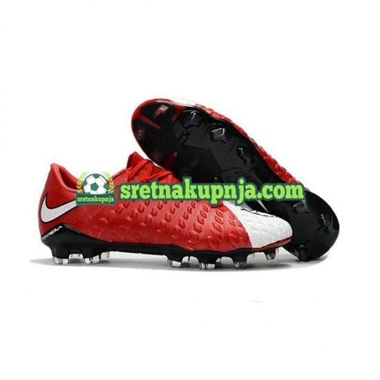 Nike HyperVenom Phantom III Elite FG Crvena Bijela Nogometne kopačke