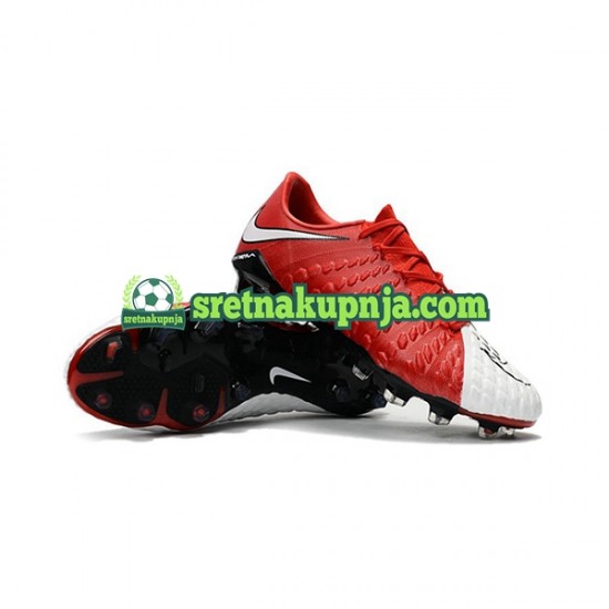 Nike HyperVenom Phantom III Elite FG Crvena Bijela Nogometne kopačke
