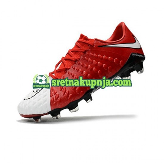 Nike HyperVenom Phantom III Elite FG Crvena Bijela Nogometne kopačke