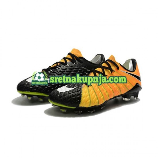 Nike HyperVenom Phantom III Elite FG Žuta boja Crno Nogometne kopačke