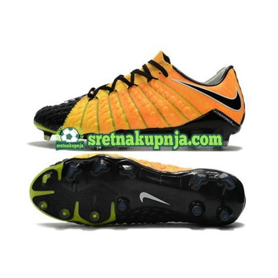 Nike HyperVenom Phantom III Elite FG Žuta boja Crno Nogometne kopačke