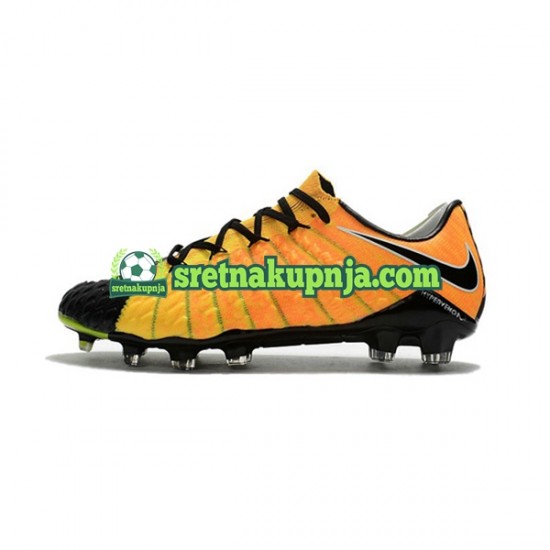 Nike HyperVenom Phantom III Elite FG Žuta boja Crno Nogometne kopačke