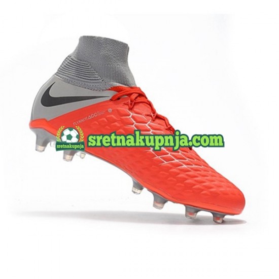 Nike Hypervenom Phantom 3 Elite DF FG Crvena Sivo Nogometne kopačke