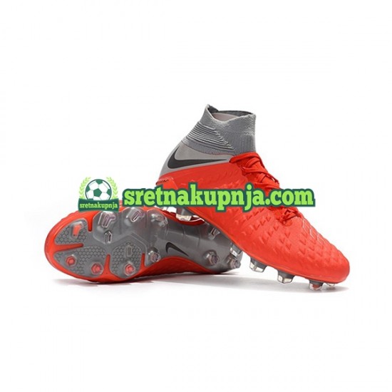 Nike Hypervenom Phantom 3 Elite DF FG Crvena Sivo Nogometne kopačke