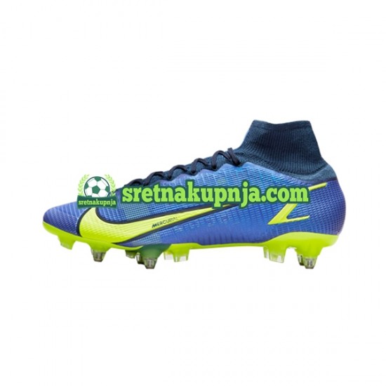 Nike Mercurial Superfly VIII Recharge Elite SG Pro AC Plava Žuta boja Nogometne kopačke