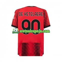 Muškarci Domaći Home Dresova AC Milan Charles De Ketelaere 90 2023-2024 Kratkih Rukava
