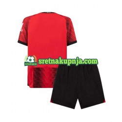 Dječja Domaći Home Dresova AC Milan 2023-2024 Kratkih Rukava