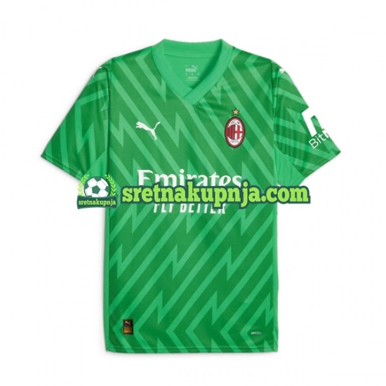 Muškarci Domaći Home Golmanski Dresova AC Milan 2023-2024 Kratkih Rukava