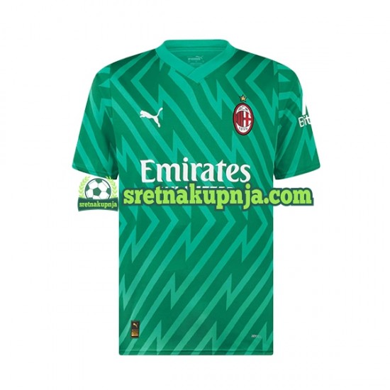 Dječja Domaći Home Golmanski Dresova AC Milan Mike Maignan 16 2023-2024 Kratkih Rukava