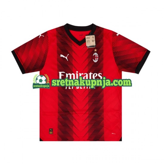 Muškarci Domaći Home Dresova AC Milan 2023-2024 Kratkih Rukava
