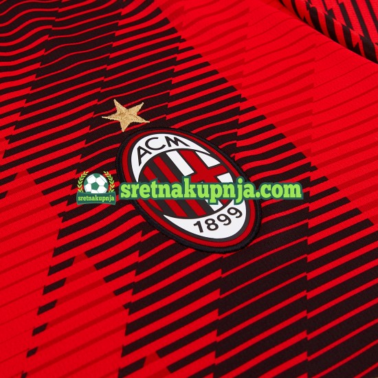 Muškarci Domaći Home Dresova AC Milan 2023-2024 Kratkih Rukava