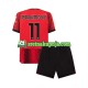 Dječja Domaći Home Dresova AC Milan Ibrahimovic 11 2023-2024 Kratkih Rukava