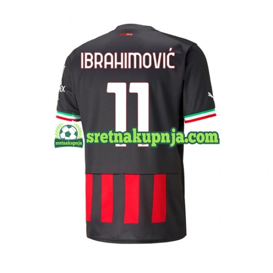 Muškarci Domaći Home Dresova AC Milan Ibrahimovic 11 2022-2023 Kratkih Rukava