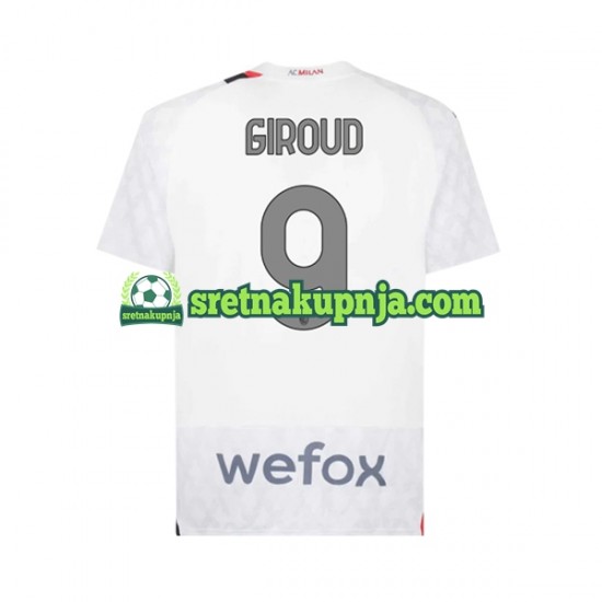 Muškarci Gostujući Away Dresova AC Milan Olivier Giroud 9 2023-2024 Kratkih Rukava