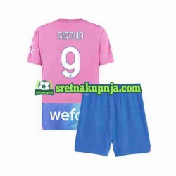 Dječja Treći Dresova AC Milan Olivier Giroud 9 2023-2024 Kratkih Rukava