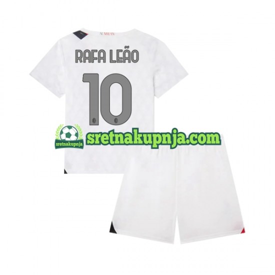 Dječja Gostujući Away Dresova AC Milan Rafael Leao 10 2023-2024 Kratkih Rukava