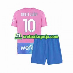 Dječja Treći Dresova AC Milan Rafael Leao 10 2023-2024 Kratkih Rukava