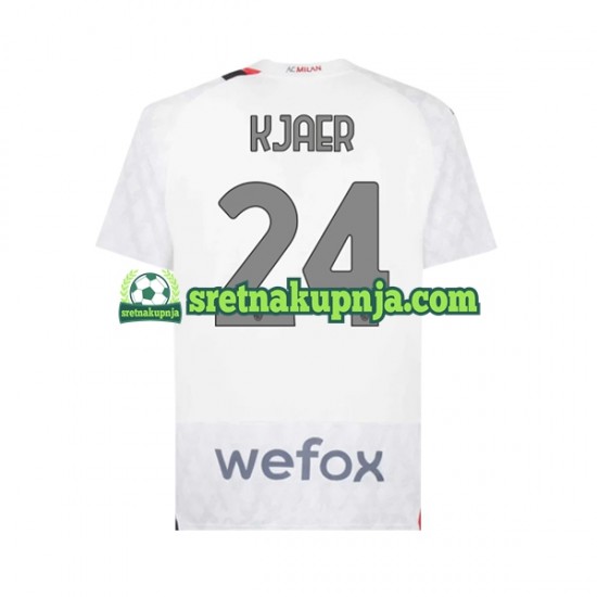 Muškarci Gostujući Away Dresova AC Milan Simon Kjaer 24 2023-2024 Kratkih Rukava
