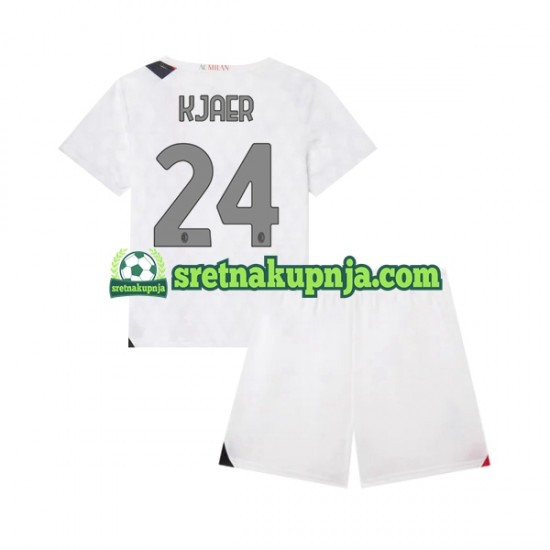 Dječja Gostujući Away Dresova AC Milan Simon Kjaer 24 2023-2024 Kratkih Rukava