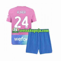 Dječja Treći Dresova AC Milan Simon Kjaer 24 2023-2024 Kratkih Rukava