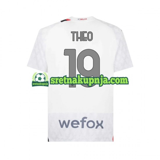 Muškarci Gostujući Away Dresova AC Milan Theo 19 2023-2024 Kratkih Rukava
