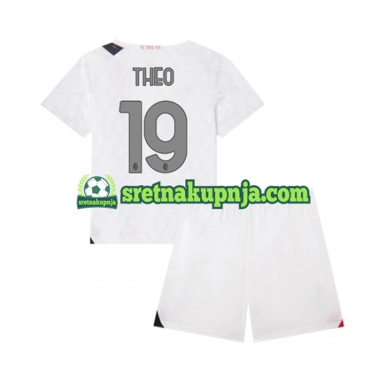 Dječja Gostujući Away Dresova AC Milan Theo 19 2023-2024 Kratkih Rukava