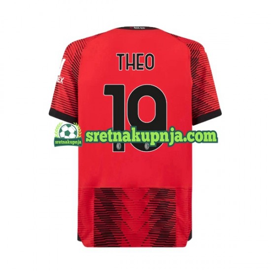 Muškarci Domaći Home Dresova AC Milan Theo Hernandez 19 2023-2024 Kratkih Rukava