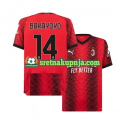 Muškarci Domaći Home Dresova AC Milan Tiemoue Bakayoko 14 2023-2024 Kratkih Rukava
