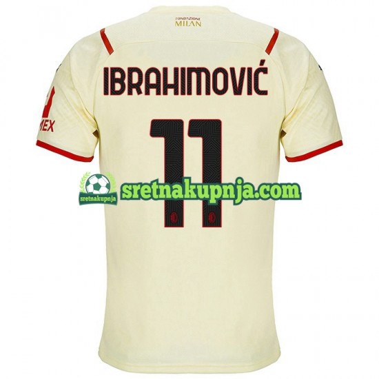 Muškarci Gostujući Away Dresova AC Milan Zlatan Ibrahimovic 11 2021-2022 Kratkih Rukava