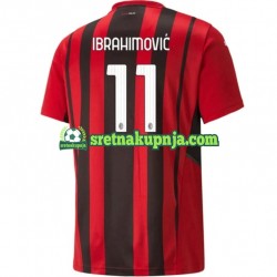Muškarci Domaći Home Dresova AC Milan Zlatan Ibrahimovic 11 2021-2022 Kratkih Rukava