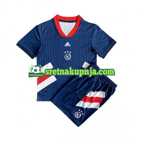 Dječja Domaći Home Dresova AFC Ajax Icon Retro 2022-2023 Kratkih Rukava