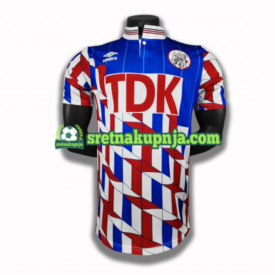 Muškarci Gostujući Away Dresova AFC Ajax Retro 1990 Kratkih Rukava