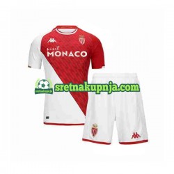 Dječja Domaći Home Dresova AS Monaco 2023-2024 Kratkih Rukava