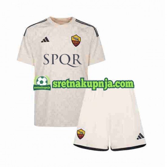 Dječja Gostujući Away Dresova Roma 2023-2024 Kratkih Rukava