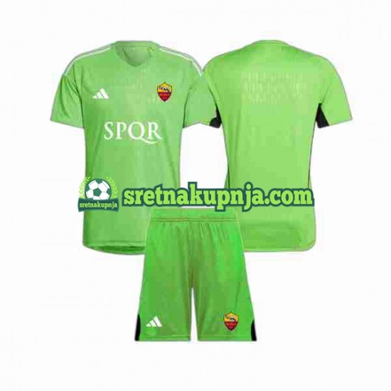 Dječja Gostujući Away Golmanski Dresova Roma 2023-2024 Kratkih Rukava
