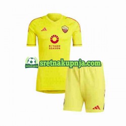 Dječja Domaći Home Golmanski Dresova Roma 2023-2024 Kratkih Rukava Dječja Domaći Home Golmanski Dresova Roma 2023-2024 Kratkih Rukava