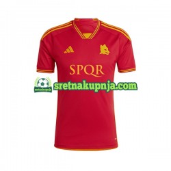 Muškarci Domaći Home Dresova Roma 2023-2024 Kratkih Rukava