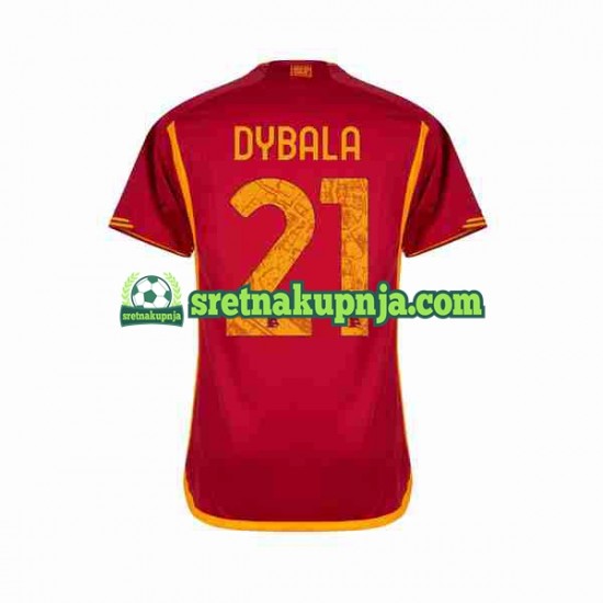 Muškarci Domaći Home Dresova Roma Paulo Dybala 21 2023-2024 Kratkih Rukava