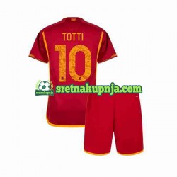Dječja Domaći Home Dresova Roma Totti 10 2023-2024 Kratkih Rukava Dječja Domaći Home Dresova Roma Totti 10 2023-2024 Kratkih Rukava