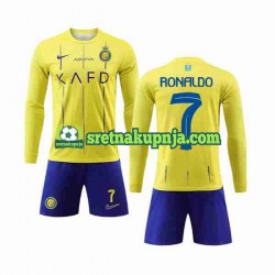 Dječja Domaći Home Dresova Al-Nassr Cristiano Ronaldo 7 2023-2024 Dugim Rukavima
