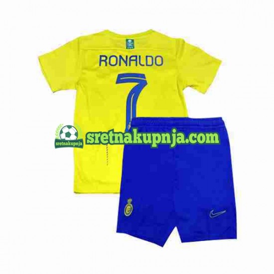 Dječja Domaći Home Dresova Al-Nassr Ronaldo 7 2023-2024 Kratkih Rukava