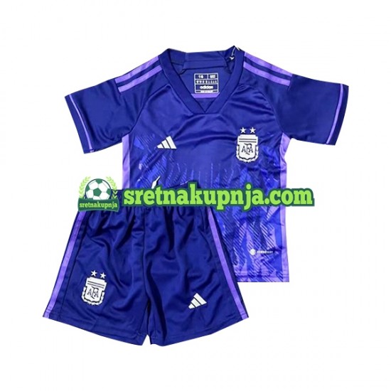 Dječja Gostujući Away Dresova Argentina World Cup 2022 Kratkih Rukava